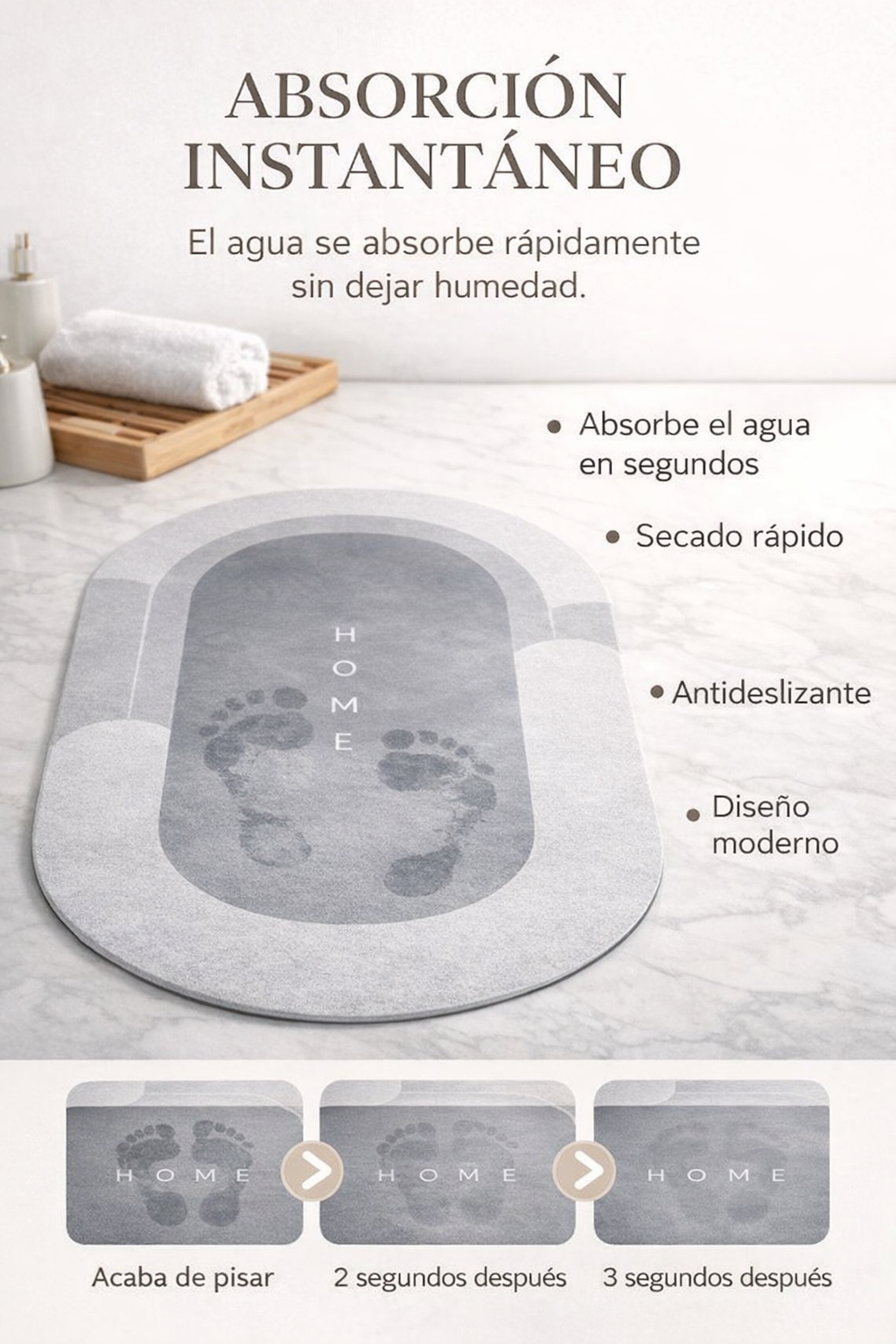 Alfombra Antideslizante 40x60 cm