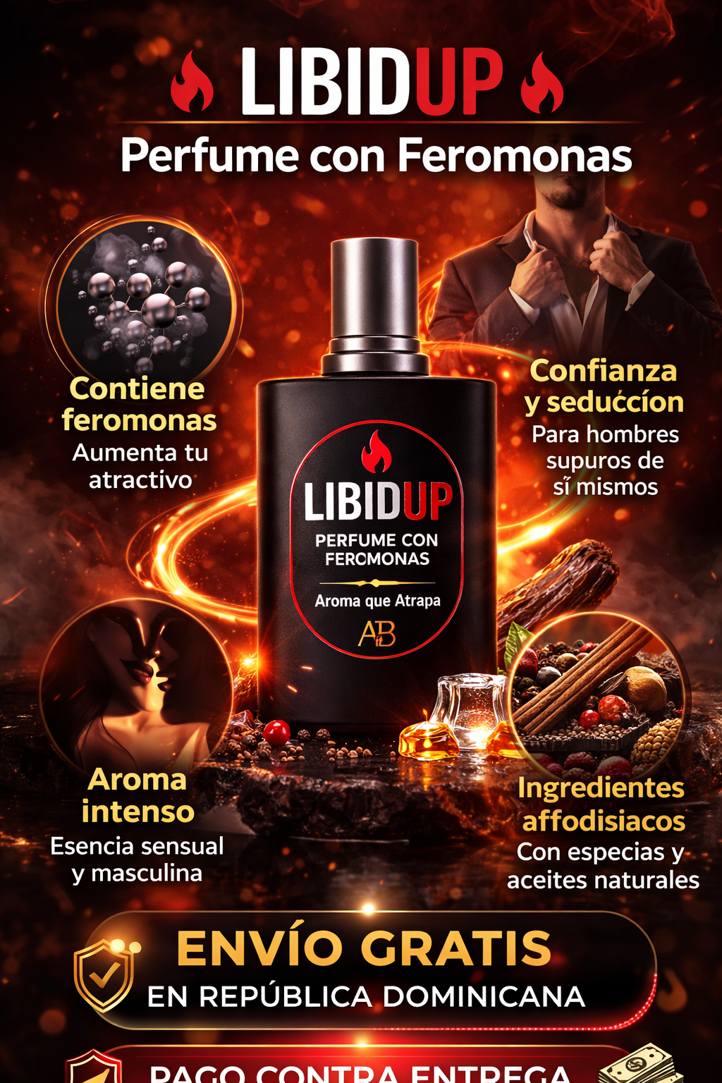LIBIDUP Perfume con Feromonas para Hombre 🔥