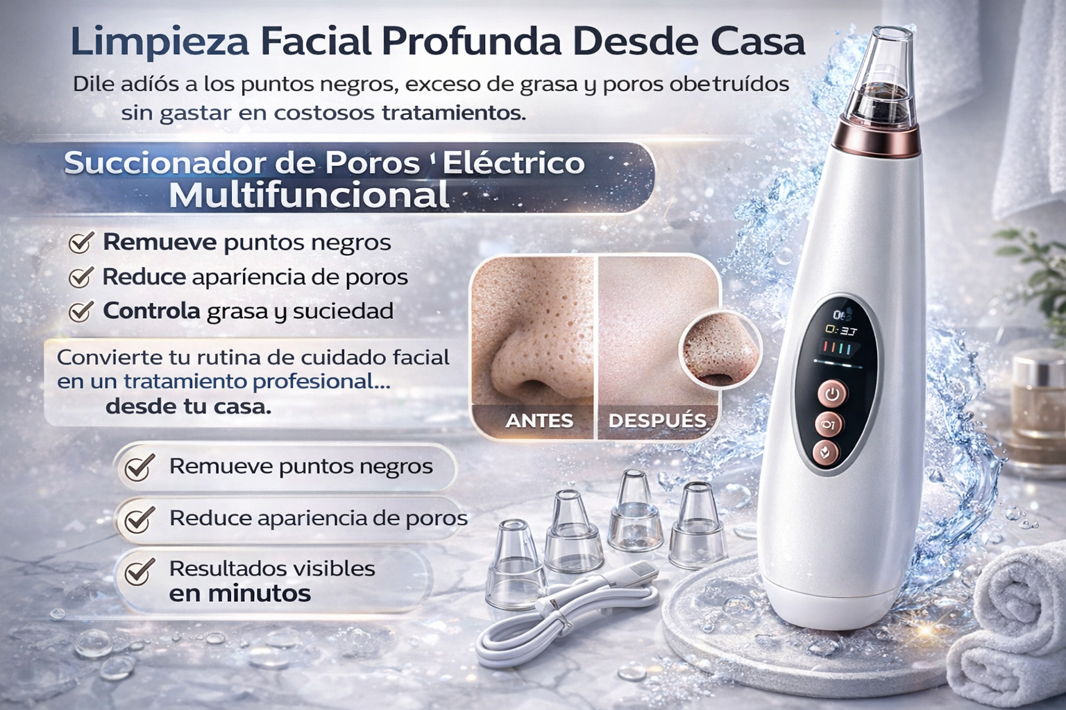 Succionador de Poros Eléctrico