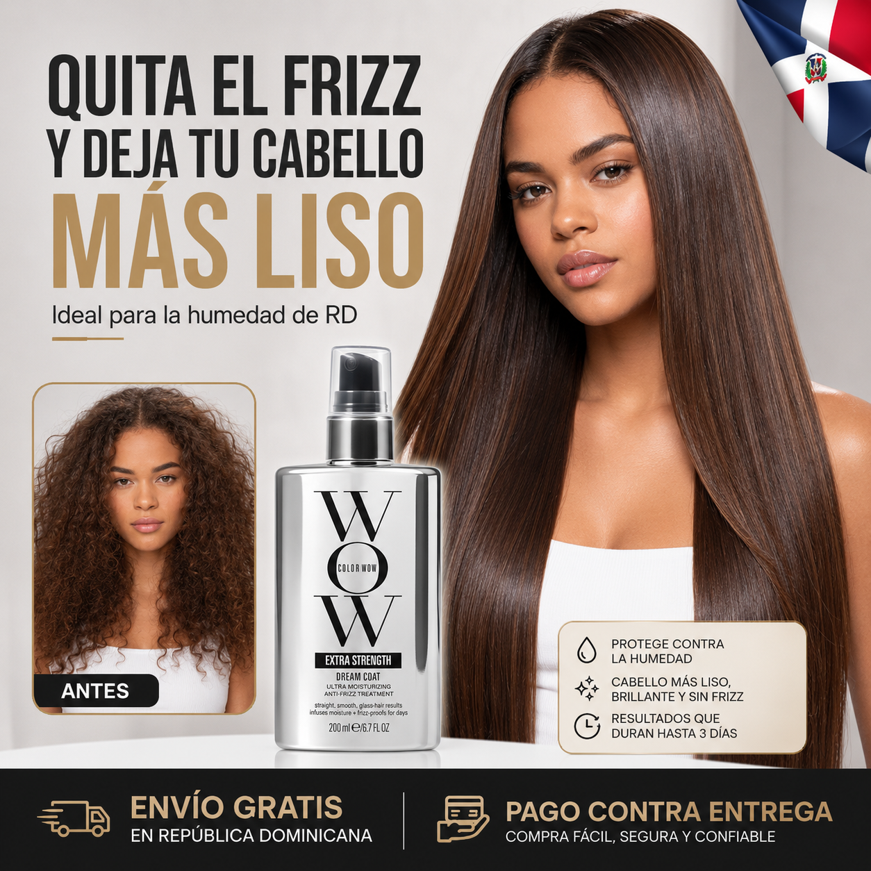 Tratamiento Anti-Frizz Extra Fuerte para Cabello Liso – Color Wow