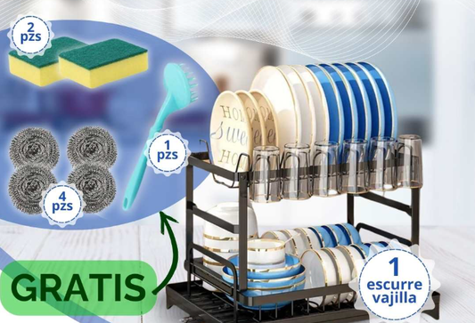 COMBO ESCURRIDOR + SET ESPONJAS