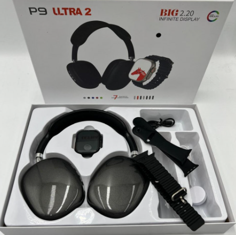 P9 Ultra 2 – Smartwatch + Audífonos 2 en 1