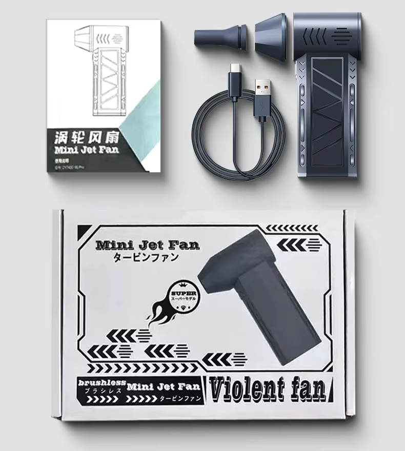 Mini Jet Fan – Soplador Portátil de Alta Potencia