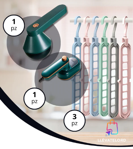 COMBO QUITA PELUSAS + PLANCHA + PERCHA VERTICALES